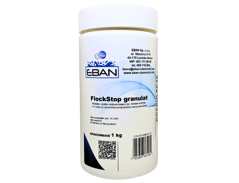 FlockStop – granulat do koagulacji wody w basenie EBAN